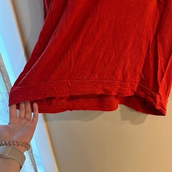 Sundance Red Rayon Blouse Size XL - Picture 8 of 10